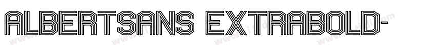 Albertsans extrabold字体转换